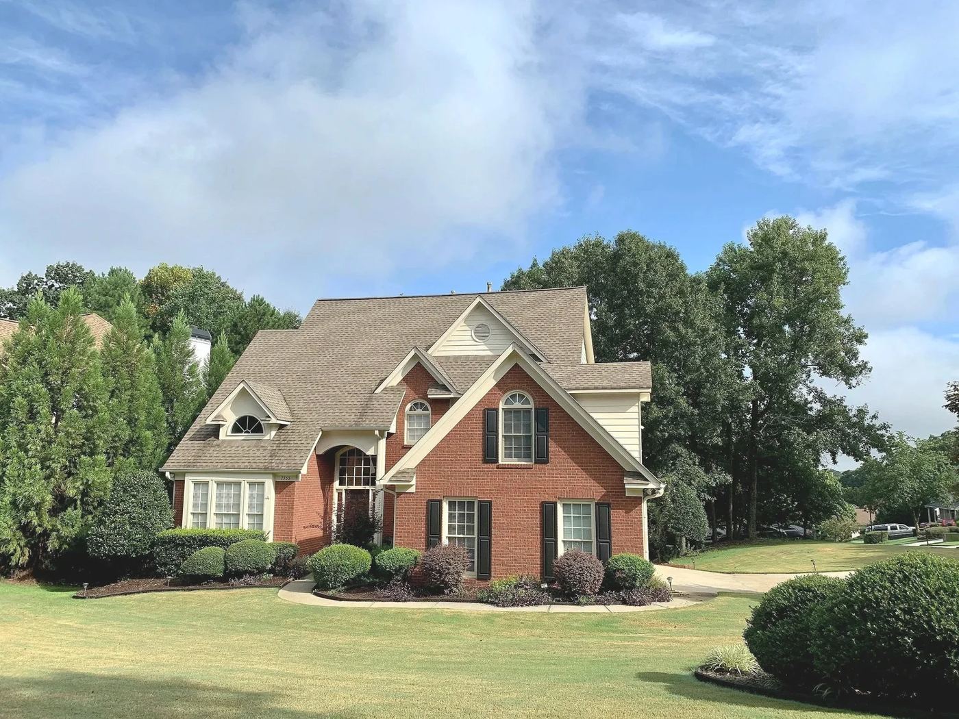 Brick two-story home